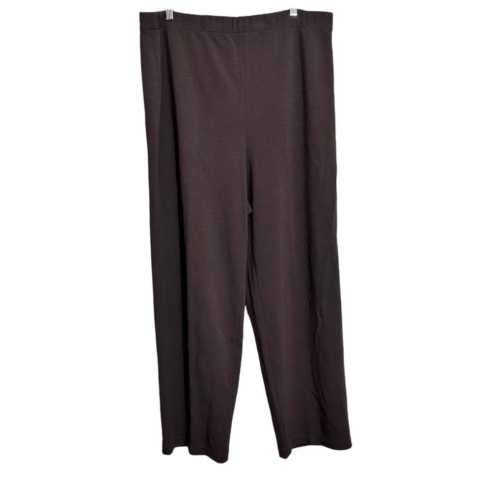 Eileen Fisher Brown Italian Yarn Pull On Pants